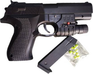 TOMUNCLE PUBG Mouser Pistol Gun with Laser Light for kids and boys