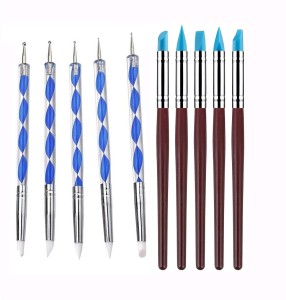 5/6/10PCS Silicone Clay Sculpting Tools For Brush Modeling Dotting Nail Art  Pottery Clay Tools DIY Carving Sculpting Tools