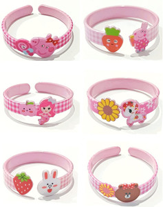 RosaStella Baby Girls Pink Plastic Bracelet Pink Floral Printed