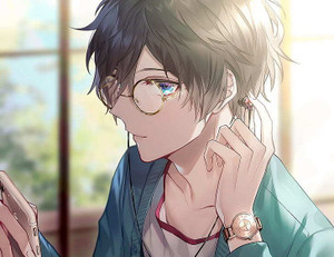 Anime guy with glasses hot sale