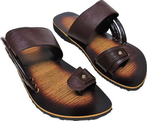 The Simple Chappal Men Brown Sandals Buy The Simple Chappal Men