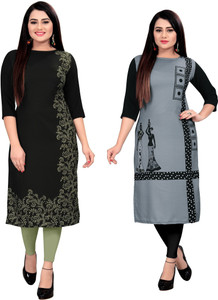Crepe discount kurtis flipkart