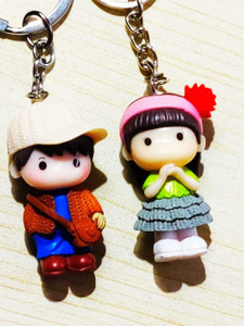 Boy sales girl keychain