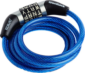 Wordlock cable deals lock