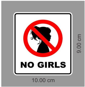 Girl top bike decals