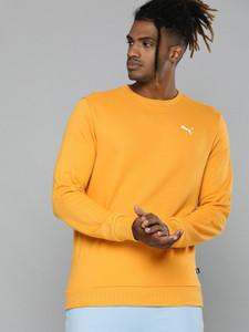 Puma shop yellow sweatshirt