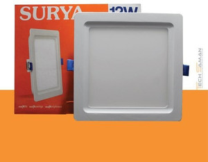 SURYA MetaPlast 12W LED Panel Recessed HAI LED Panel Square shape Recessed Ceiling Lamp Price in India Buy SURYA MetaPlast 12W LED Panel Recessed HAI LED Panel Square shape Recessed Ceiling Lamp onlin...
