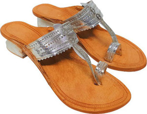 Silver kolhapuri wedges online