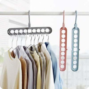 9 Holes Rotatable Smart Hanger for Wardrobe in Raipur - Raipurshop