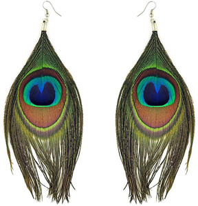 Flipkart Buy VivaERA Original Peacock Feather Earrings for