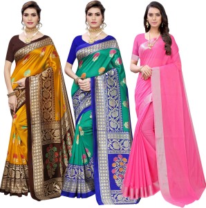Buy PRIHAL ART Woven Kanjivaram Cotton Silk Red Sarees Online  Best Price  In India  Flipkartcom