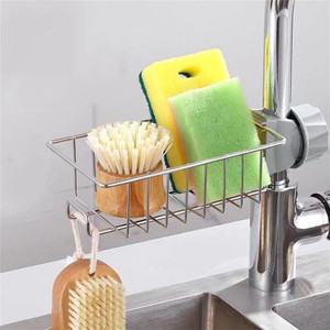 KitchenFest Kitchen Sink Caddy Storage Organizer Drainer for Dishwashing Soap Sponge Holder Faucet Storage Rack Price in India Buy KitchenFest Kitchen Sink Caddy Storage Organizer Drainer for Dishwash...