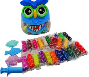 Johnnie Boy Kids Plastic Mixed 12 Plasticine Clay Dough In Big