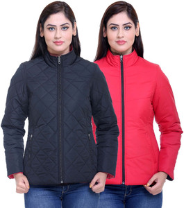 TRUFIT Full Sleeve Solid Women Reversible Jacket Buy Red TRUFIT