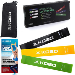 KOBO Resistance Loop Bands Set Level 1 3 5 with Workout Guide Booklet IMPORTED Resistance Band Buy KOBO Resistance Loop Bands Set Level 1 3 5 with Workout Guide Booklet IMPORTED Resistance Band Online...