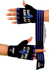 VELLY FIVE Super Strong Wrist Support Gym Sports Gloves Gym & Fitness Gloves