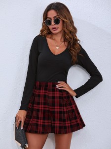 Pleated check miniskirt  Twik  Shop Mini Skirts  Short Skirts Online in  Canada  Simons