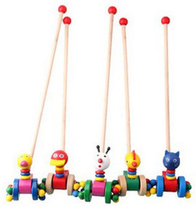 Wooden walk hot sale along toys