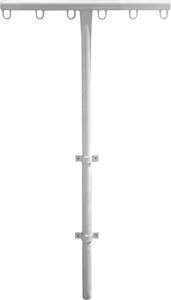Clamping solutions Steel Wall Cloth Dryer Stand Heavy Duty Powder Coated Rust Free Steel Cloth Drying Stand Terrace Clothes Drying Hanger Stand Easy to fix on walls Price in India