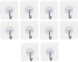 Wishland Self Adhesive Wall Hooks, Heavy Duty Sticky Hooks for Hanging 10KG  (Max), Waterproof Transparent Adhesive Hooks for Wall Hook 12 Price in  India - Buy Wishland Self Adhesive Wall Hooks, Heavy