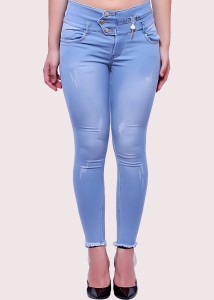 V-Girl Super Skinny Women Light Blue Jeans