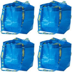 Carrier bag, Storage bag ·S/M/L ·Blue,black/white, transparent ·Laundry  Shopping IKEA | Shopee Malaysia