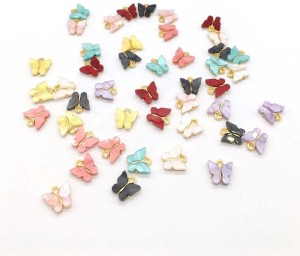 1 Box 172pcs DIY 10 Pairs Vintage Trinity Knot Charm Infinity Love Charms  Earring Making Kit Feather Charm Knot Charms For Jewelry Making Synthetic Tu