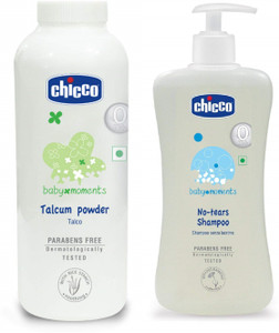 Chicco Baby Moments No Tears Shampoo 500ml Baby Talcum Powder