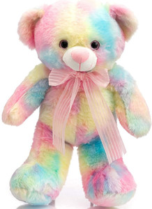 Party Propz Rainbow Teddy Bear Soft Toys for Girls 2.5 Feet