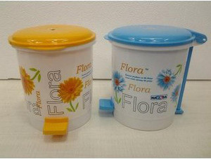 NAYASA Flora mini pedal bin set of 2 Plastic Dustbin Price in
