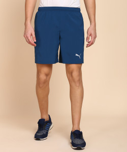 PUMA Solid Men Blue Running Shorts Buy PUMA Solid Men Blue