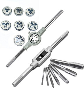atozshop11 16 Piece Metric Size Tap and Die Set M3 M4 M5 M6