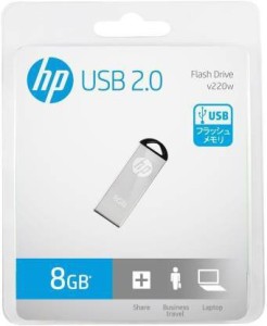 SanDisk HP 8GB USB V220w 8 GB Pen Drive(Silver)