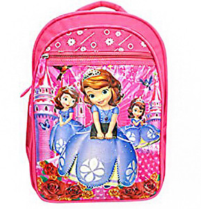 Flipkart HD 21 L 1 2 3 class pink color kids school bag Waterproof School Bag School Bag