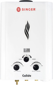 Singer 6 L Gas Water Geyser (Calido, White) Price in India - Buy Singer 6 L  Gas Water Geyser (Calido, White) online at Flipkart.com