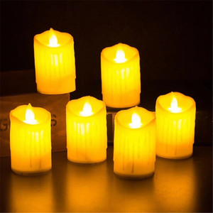 Led plastic cheap swinging candle