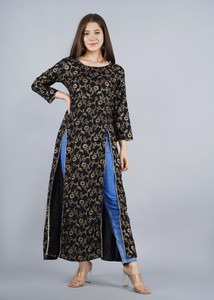 HANDISH Women Printed Frontslit Kurta Buy HANDISH Women Printed Frontslit Kurta Online at Best Prices in India Flipkart
