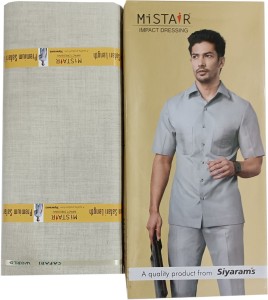 Siyaram"s Brocade Solid Safari Fabric