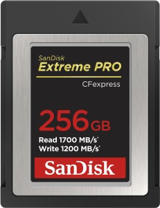 SanDisk Extreme Pro 256 GB Type B UHS Class 3 1700 Mbps  Memory Card