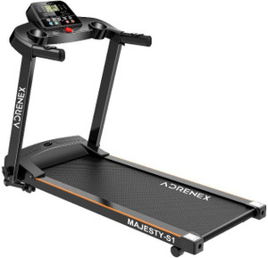 Adrenex by Flipkart Majesty S1 Treadmill with 2HP Peak Motorized and Foldable Treadmill 100Kg Max Weight Indoor Fitness Equipment Treadmill Buy Adrenex by Flipkart Majesty S1 Treadmill with 2HP Peak M...