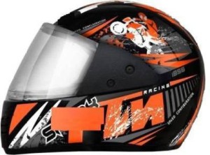 Orange and black online bike helmet