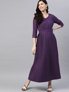 HERE NOW Women Maxi Purple Dress Buy HERE NOW Women Maxi Purple
