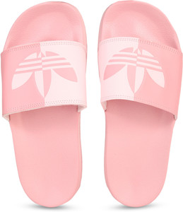 Pink sales adidas slides