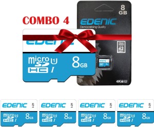 EDENIC 8GB 8 GB MicroSD Card Class 10 42 MB/s  Memory Card