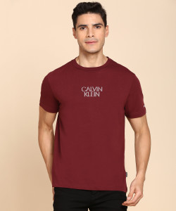 Burgundy calvin hotsell klein t shirt