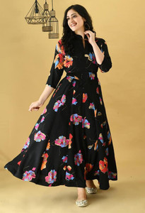 Simple long frock suit deals