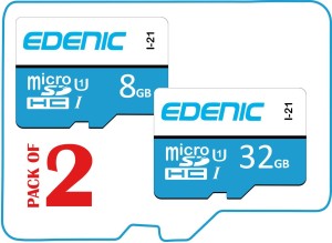 EDENIC 8GB+32GB 32 GB MicroSD Card Class 10 80 MB/s  Memory Card