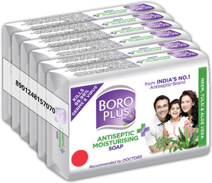 BOROPLUS Antiseptic + Moisturising Soap - Neem, Tulsi & Aloe Vera