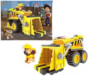 HALO NATION Mini Building Blocks QS08 Funny Dog Small Squad 196pcs Barking Team of Children s Puzzle Building Block Vehicle Truck Block For Boys Girls Toys 47009 Yellow Mini Building Blocks