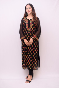 Chikan kurti online flipkart outlet